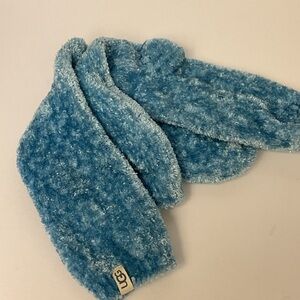 UGG WOMENS LEDA SPARKLE COZY CREW SOCKS BLUE OS NWOT